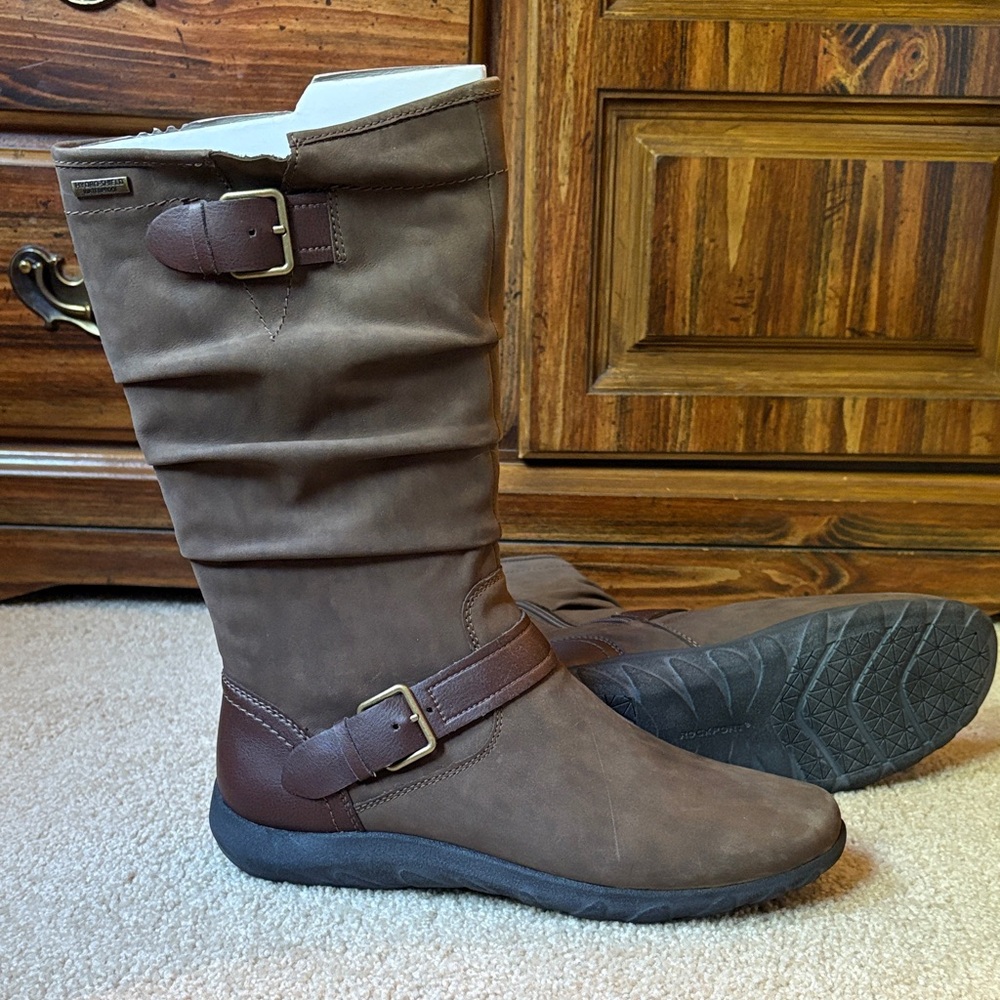 Rockport Brown Leather Winter Boots